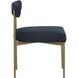 Seneca Antique Brass / Arena Navy Dining Chair, Set Of 2